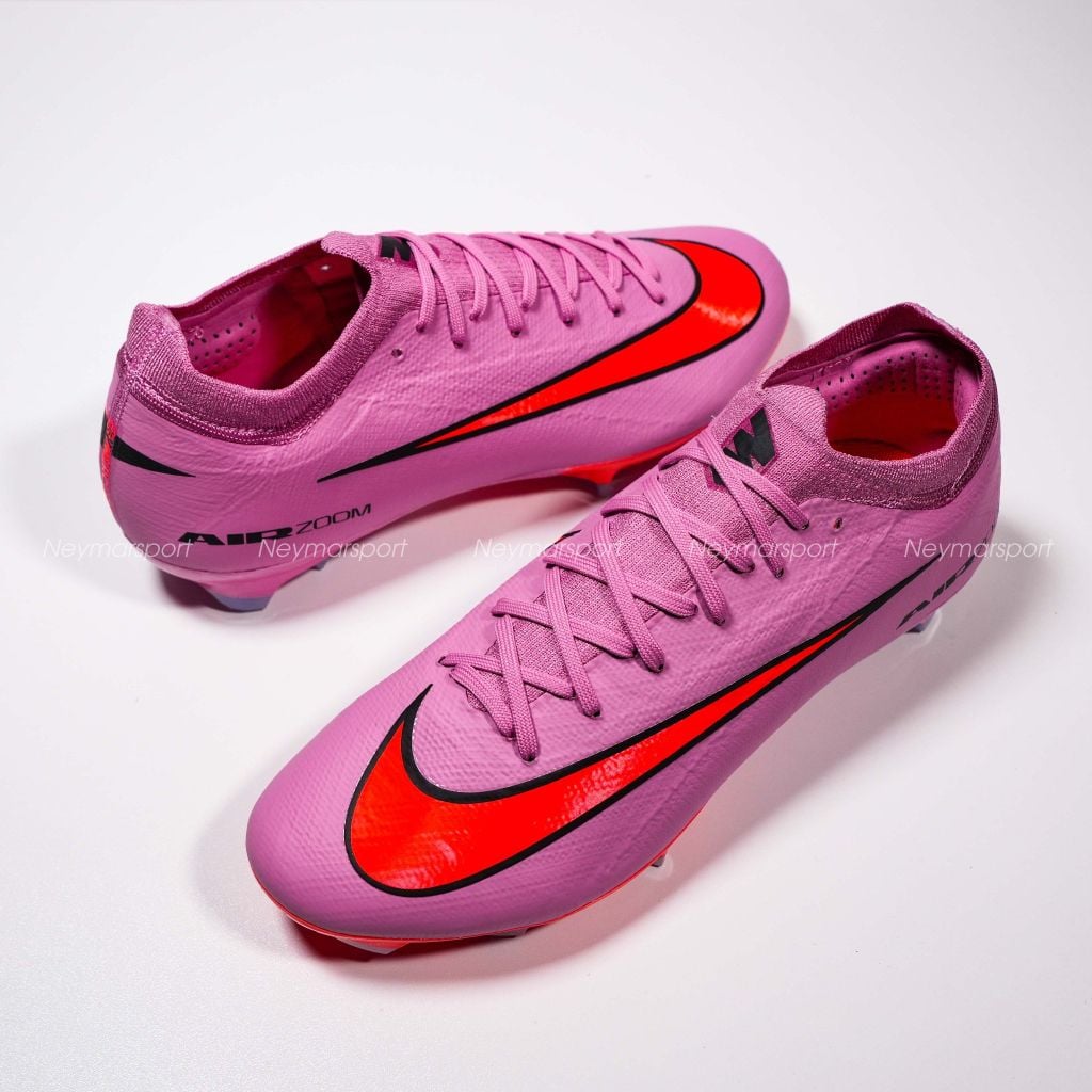 Giày đá bóng cỏ tự nhiên Nike Air Zoom Mercurial Vapor 16 Pro FG Scary Good - Magic Flamingo/Black/Total Crimson FQ8685-600