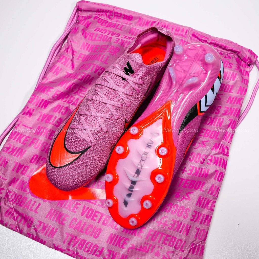 Giày đá bóng cỏ tự nhiên Nike Air Zoom Mercurial Vapor 16 Elite AG-PRO Scary Good - Magic Flamingo/Black/Total Crimson FQ8693-600