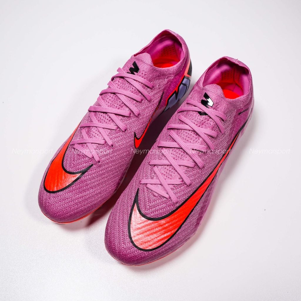 Giày đá bóng cỏ tự nhiên Nike Air Zoom Mercurial Vapor 16 Elite FG Scary Good - Magic Flamingo/Black/Total Crimson FQ1457-600