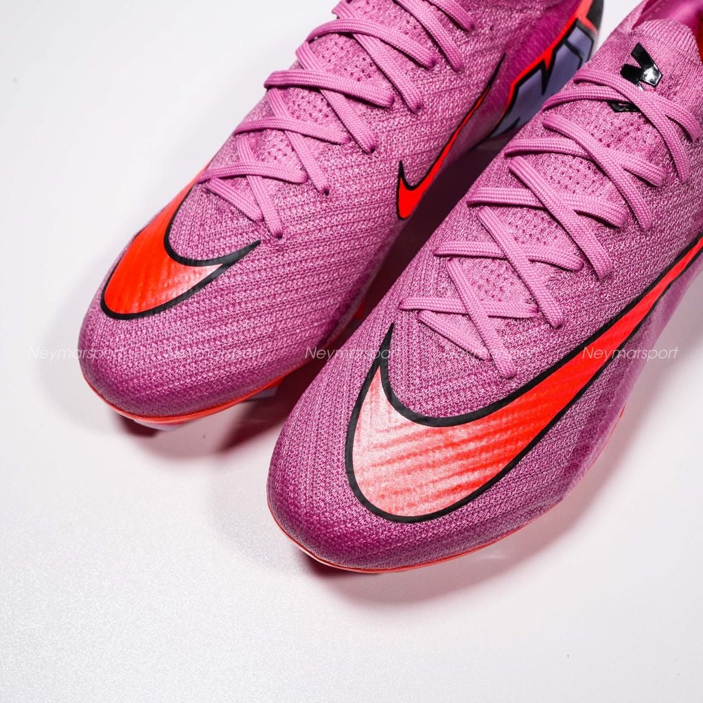 Giày đá bóng cỏ tự nhiên Nike Air Zoom Mercurial Vapor 16 Elite FG Scary Good - Magic Flamingo/Black/Total Crimson FQ1457-600
