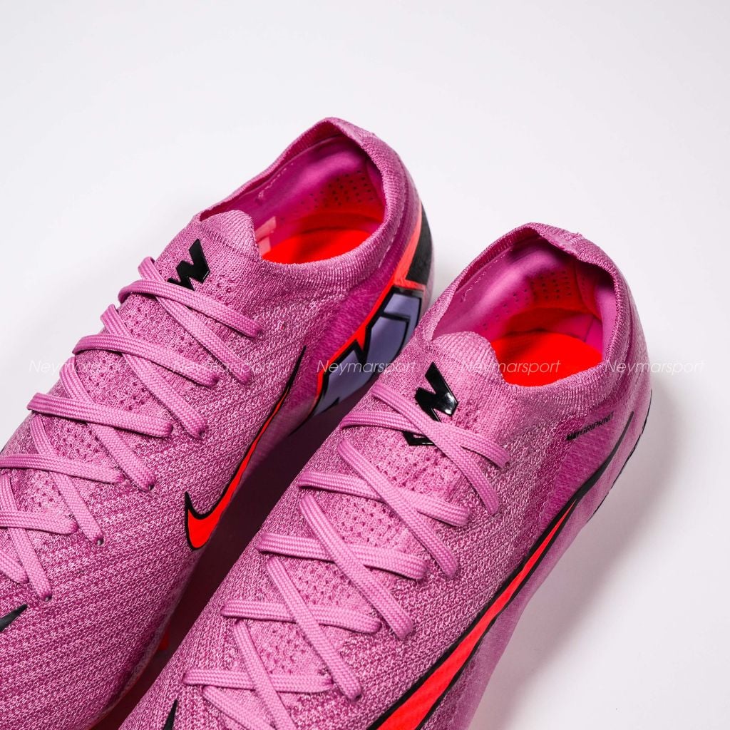 Giày đá bóng cỏ tự nhiên Nike Air Zoom Mercurial Vapor 16 Elite FG Scary Good - Magic Flamingo/Black/Total Crimson FQ1457-600