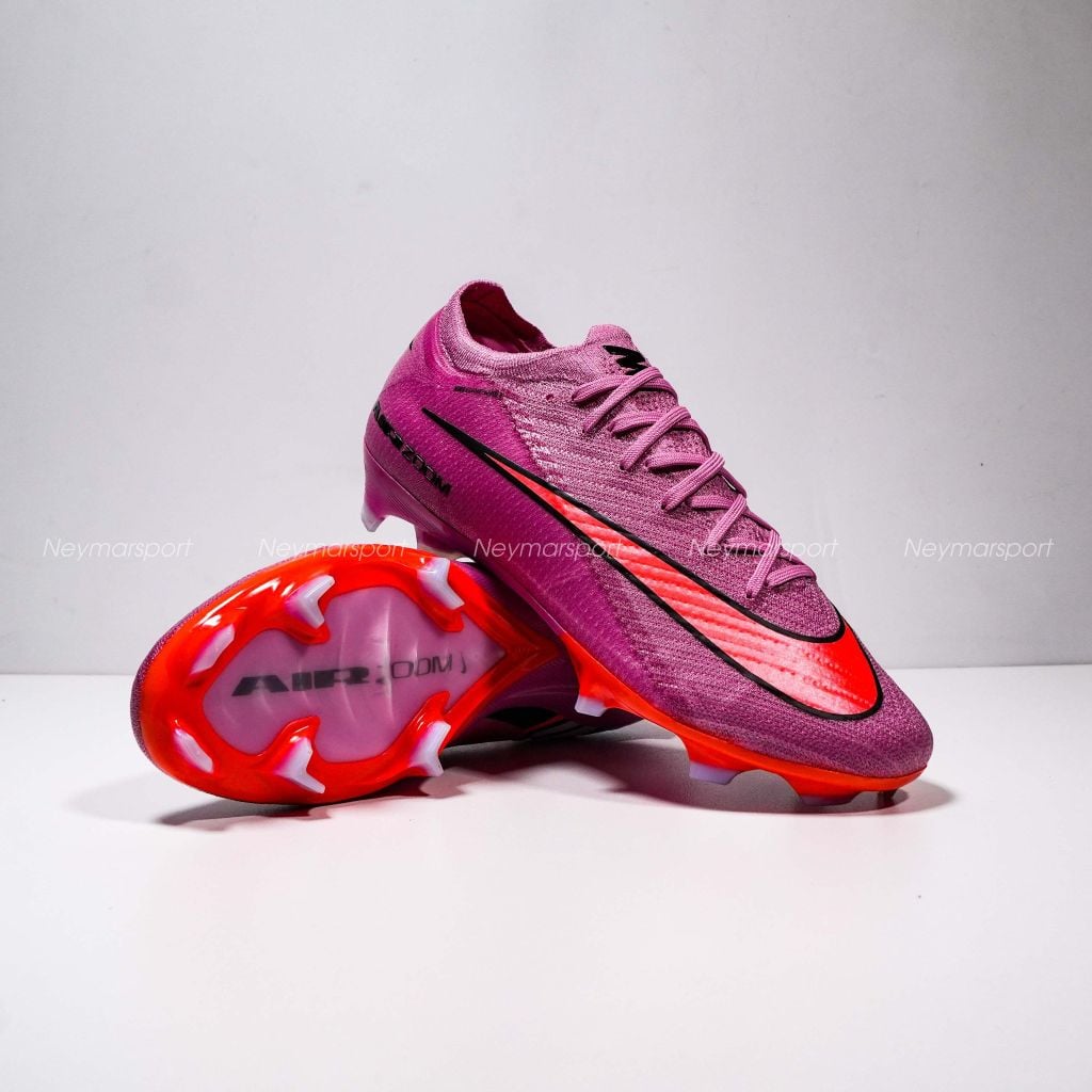 Giày đá bóng cỏ tự nhiên Nike Air Zoom Mercurial Vapor 16 Elite FG Scary Good - Magic Flamingo/Black/Total Crimson FQ1457-600