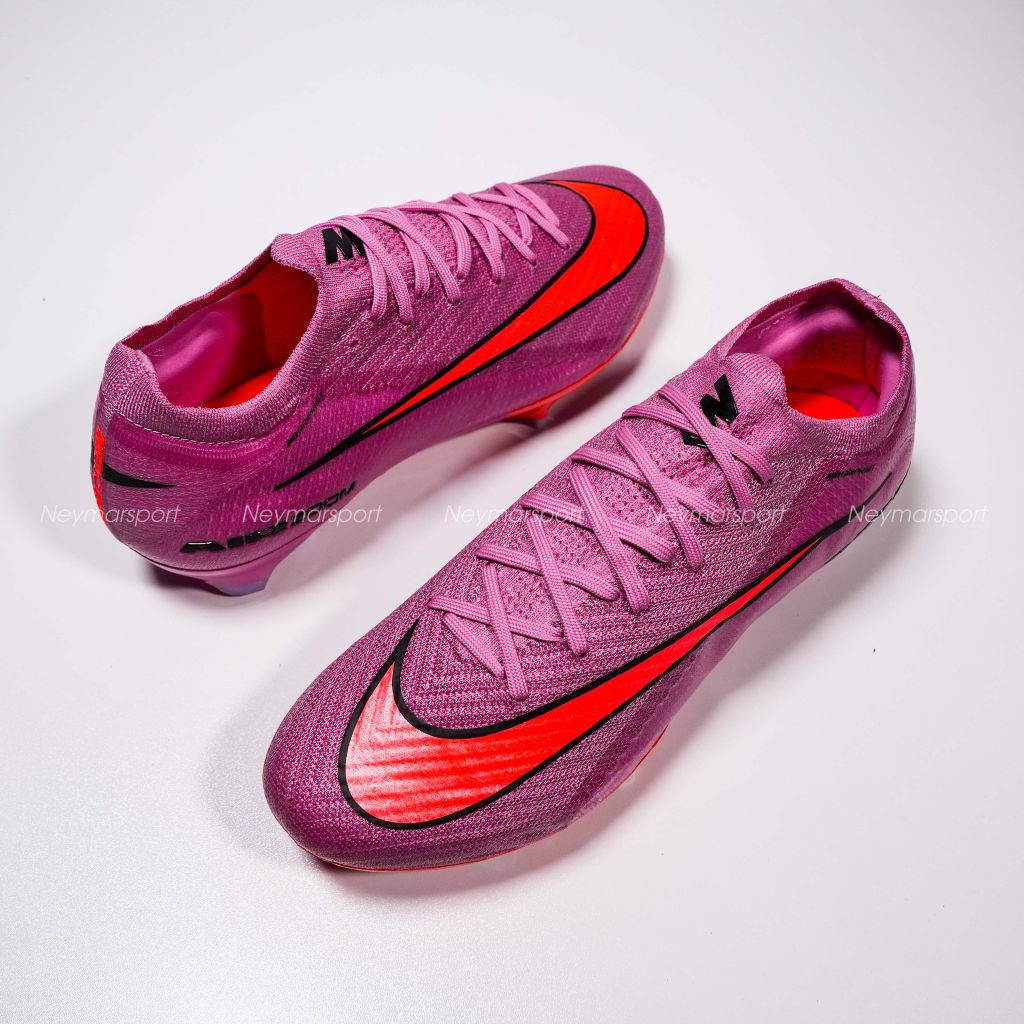 Giày đá bóng cỏ tự nhiên Nike Air Zoom Mercurial Vapor 16 Elite FG Scary Good - Magic Flamingo/Black/Total Crimson FQ1457-600