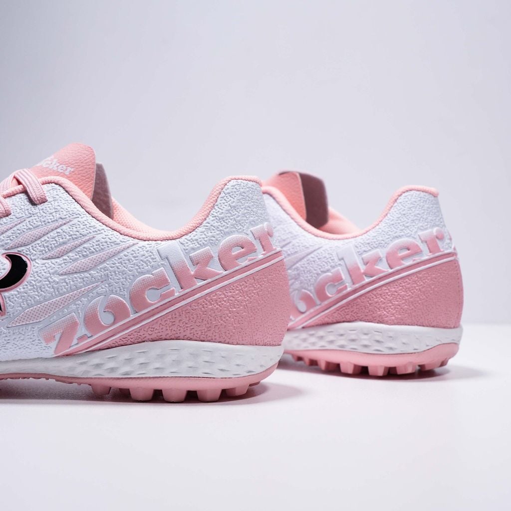 Giày đá bóng cỏ nhân tạo Zocker Inspire Pro Gen 2 - White/Pink SNS-009