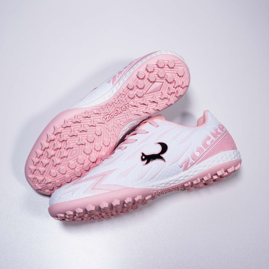 Giày đá bóng cỏ nhân tạo Zocker Inspire Pro Gen 2 - White/Pink SNS-009