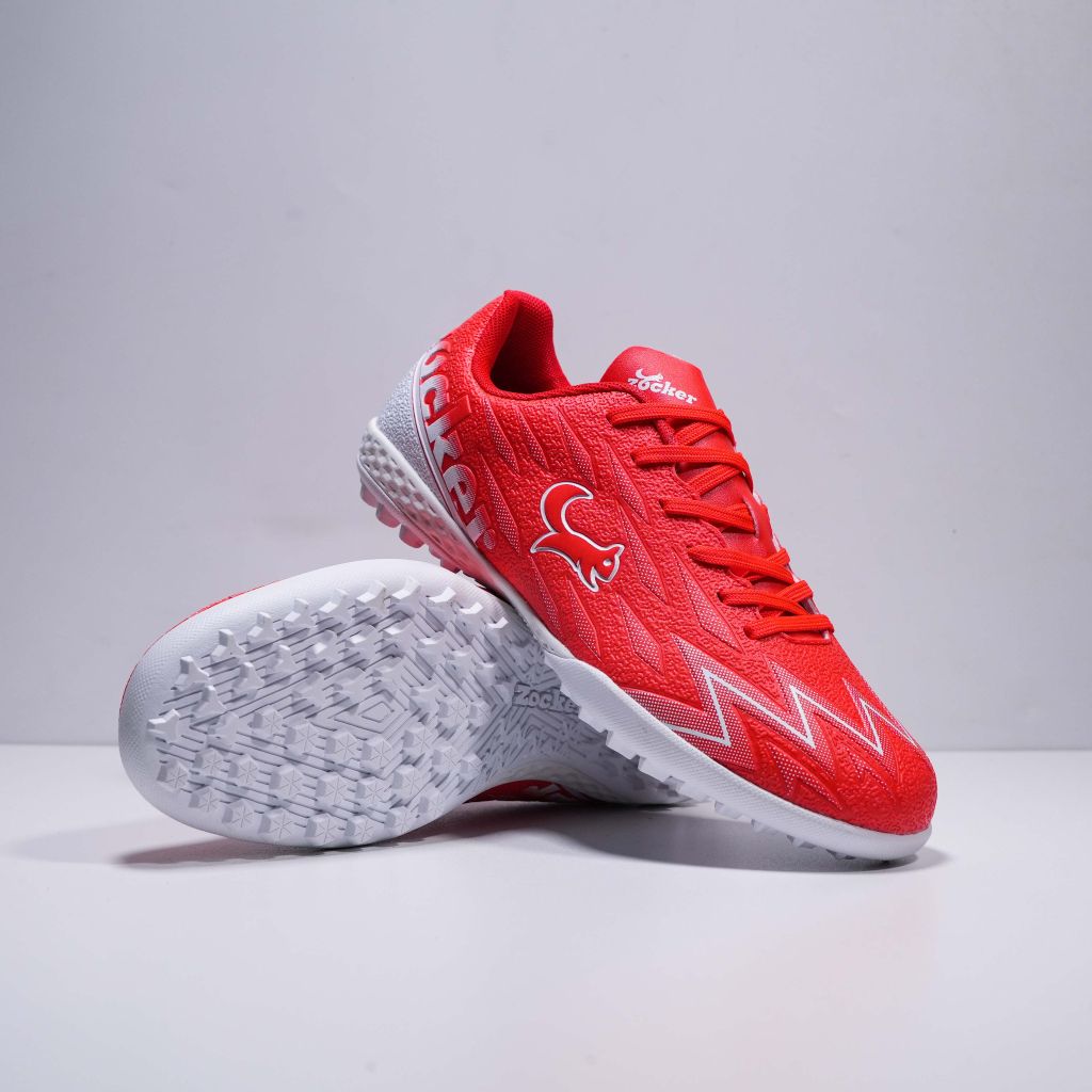 Giày đá bóng cỏ nhân tạo Zocker Inspire Pro Gen 2 - Red/White SNS-009