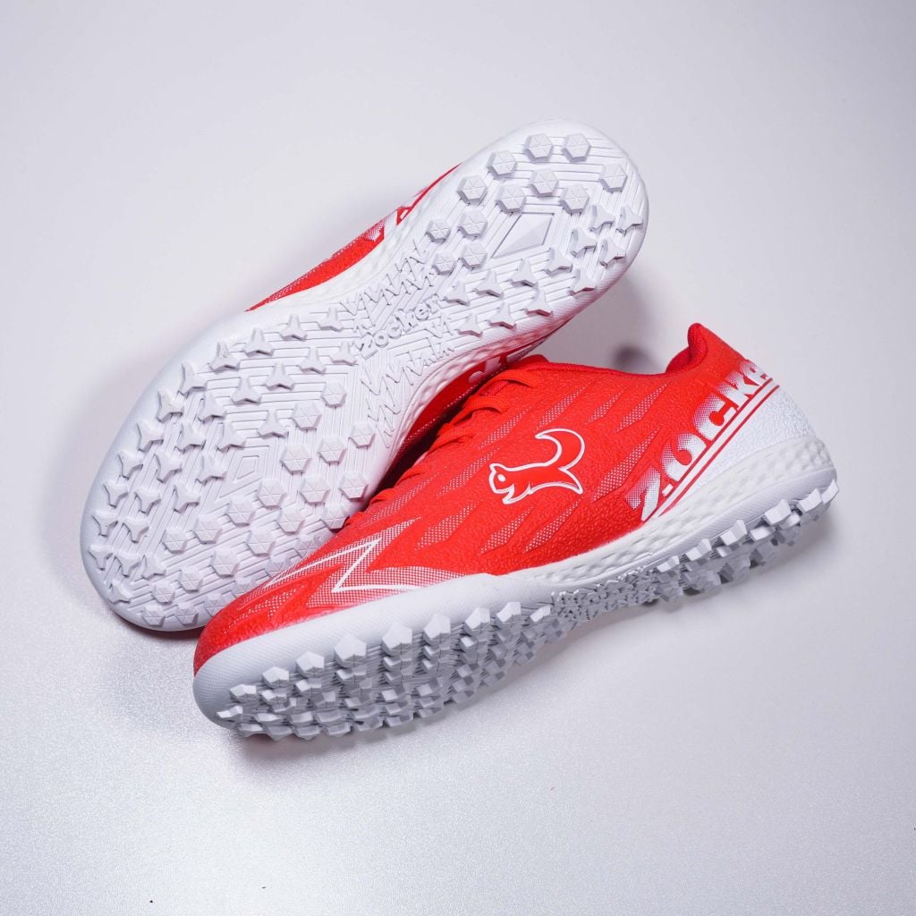 Giày đá bóng cỏ nhân tạo Zocker Inspire Pro Gen 2 - Red/White SNS-009