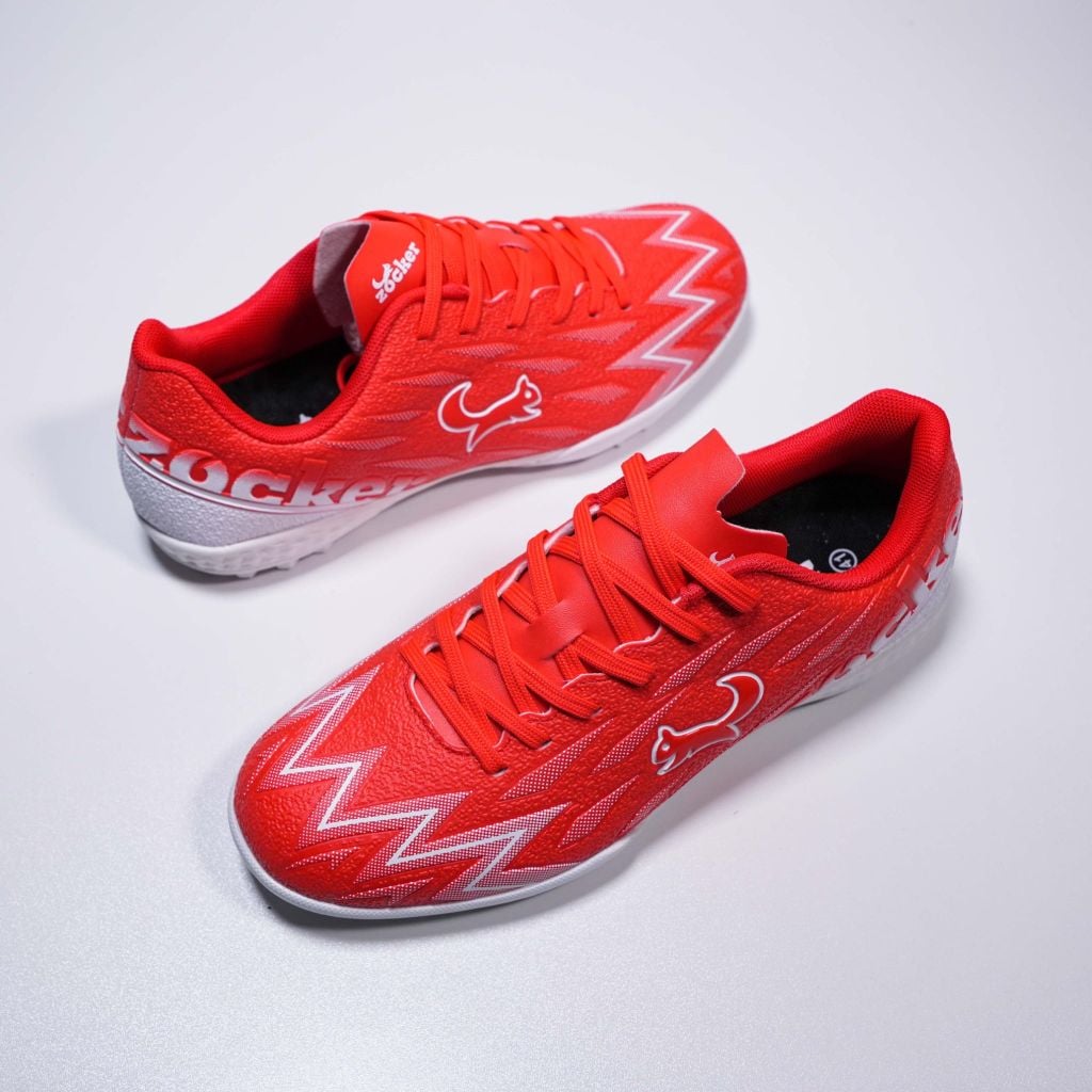 Giày đá bóng cỏ nhân tạo Zocker Inspire Pro Gen 2 - Red/White SNS-009