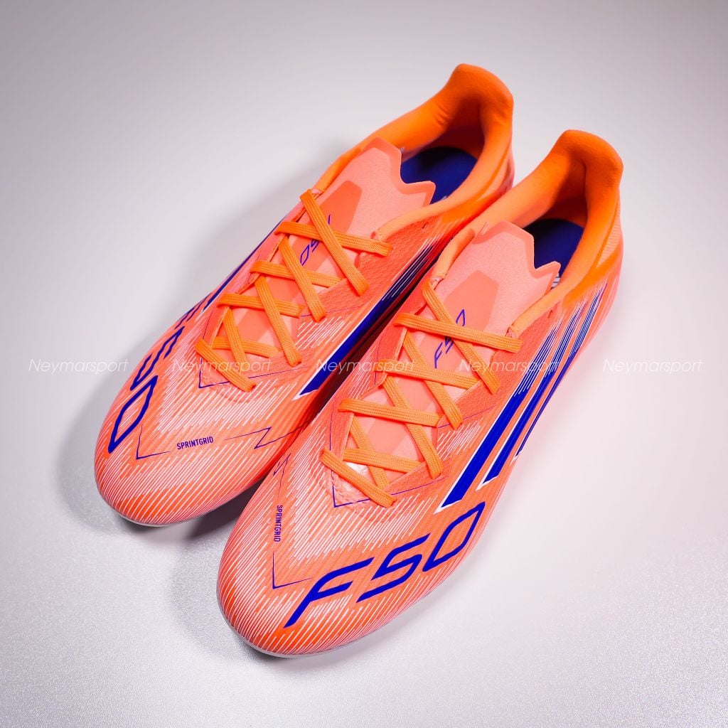 Giày đá bóng cỏ tự nhiên adidas F50 League FG/AG Coral Blaze - Beam Orange/Lucid Blue/Footwear White JI0004