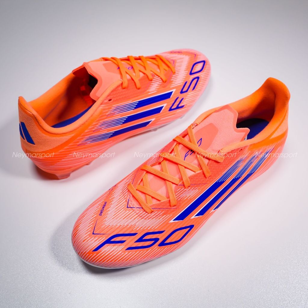 Giày đá bóng cỏ tự nhiên adidas F50 League FG/AG Coral Blaze - Beam Orange/Lucid Blue/Footwear White JI0004