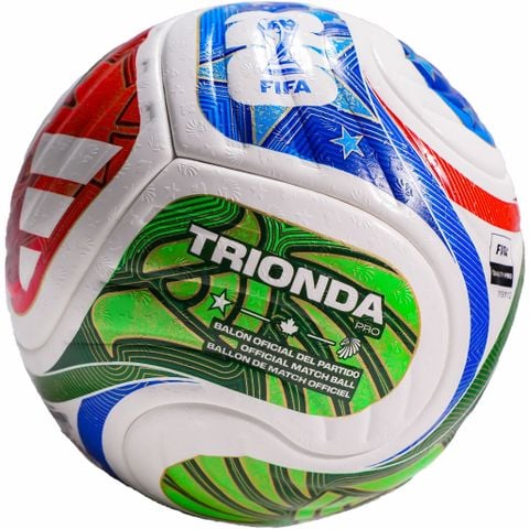 Quả bóng đá adidas Football Trionda Pro World Cup 2026 Match Ball - White/Solar Blue/Hi-Res Red/Solar Lime JD8021