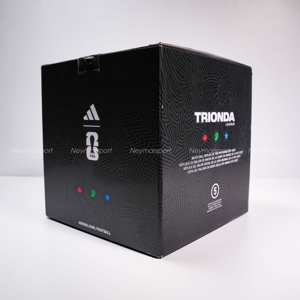 Quả bóng đá adidas Football Trionda League Box World Cup 2026 - White/Royal Blue/Hi-Res Red/Solar Lime JD8045