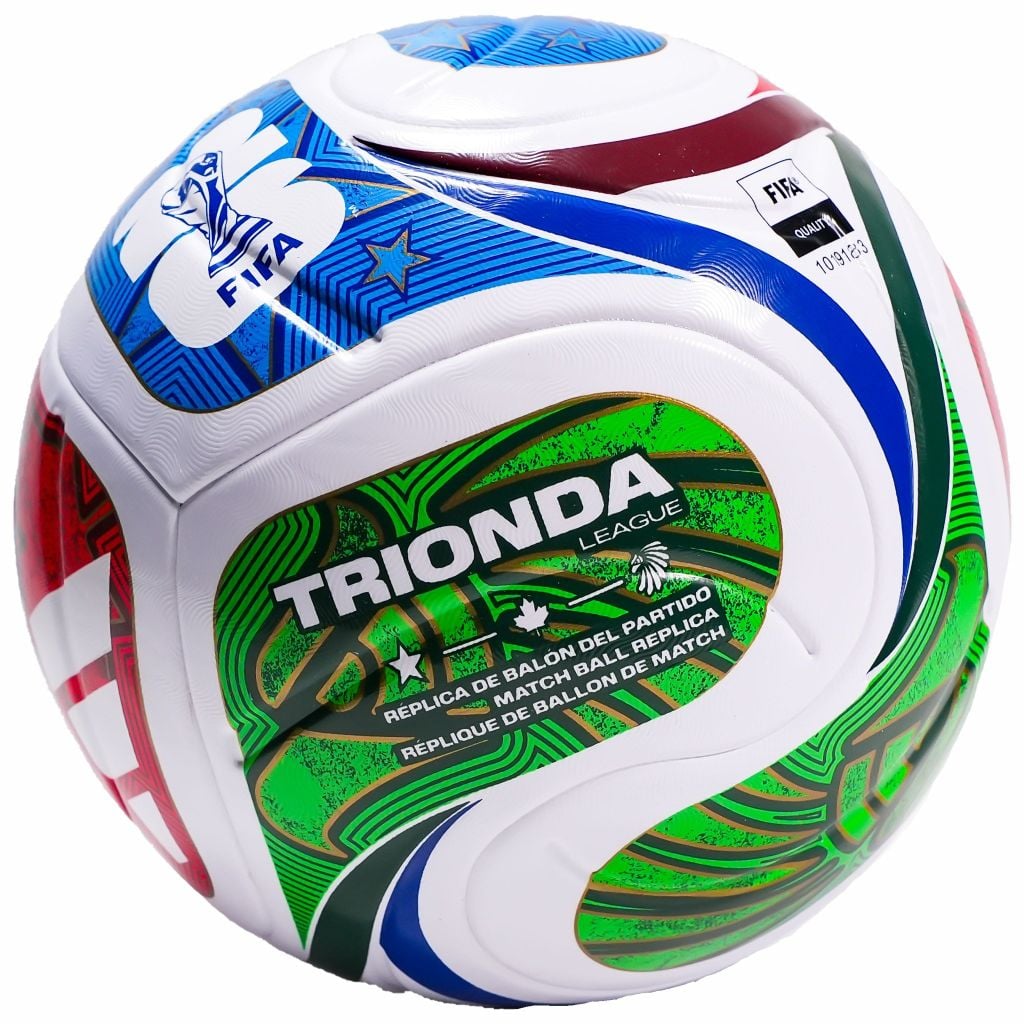 Quả bóng đá adidas Football Trionda League Box World Cup 2026 - White/Royal Blue/Hi-Res Red/Solar Lime JD8045
