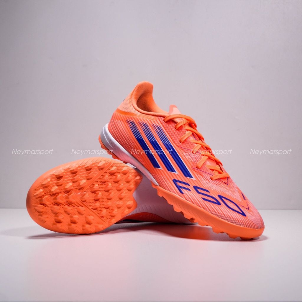 Giày đá bóng cỏ nhân tạo adidas F50 League TF Coral Blaze - Beam Orange/Lucid Blue/Footwear White JH7723