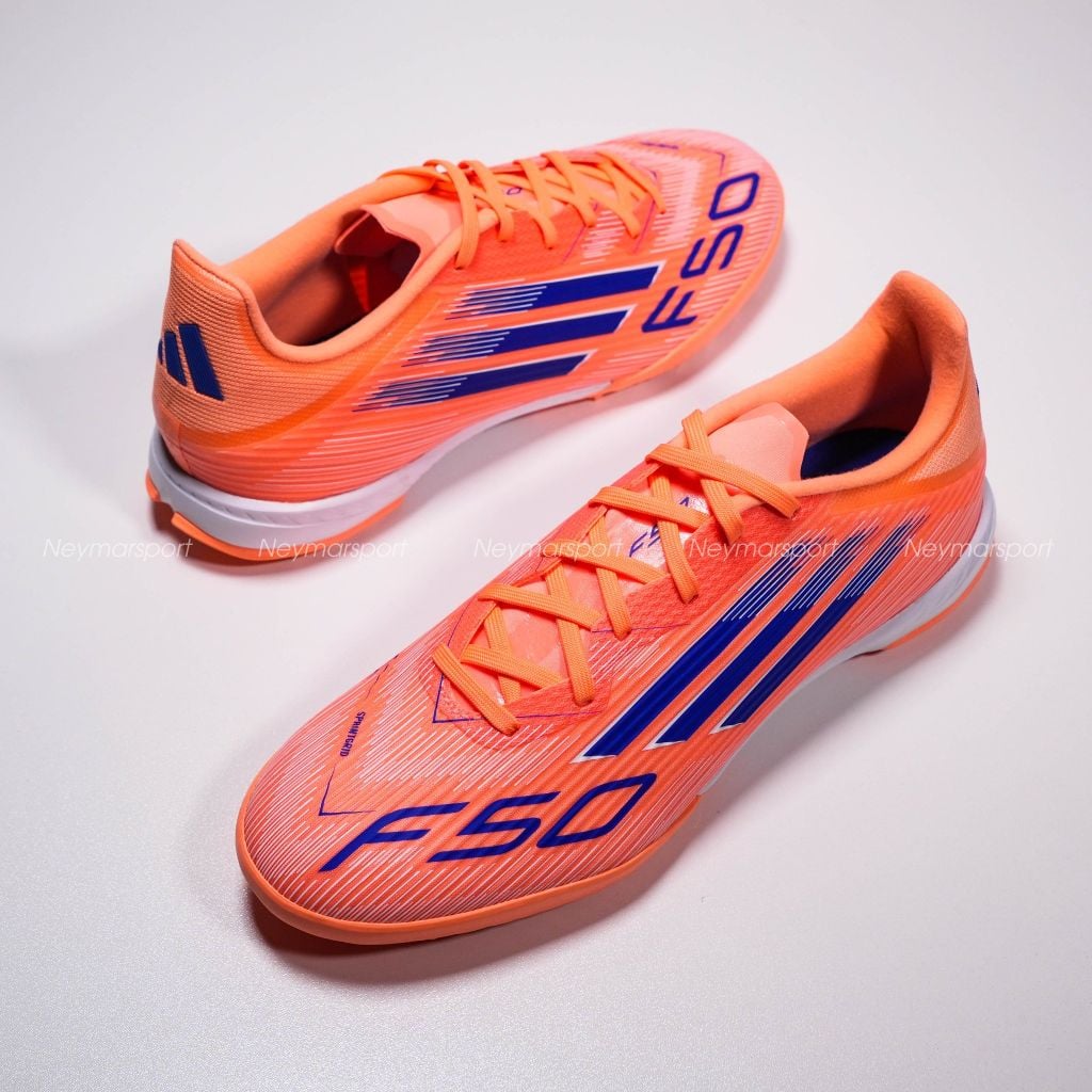 Giày đá bóng cỏ nhân tạo adidas F50 League TF Coral Blaze - Beam Orange/Lucid Blue/Footwear White JH7723