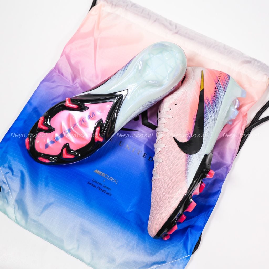Giày đá bóng cỏ tự nhiên Nike Air Zoom Mercurial Vapor 16 Elite FG United - Silt Red/Racer Blue IB2473-600