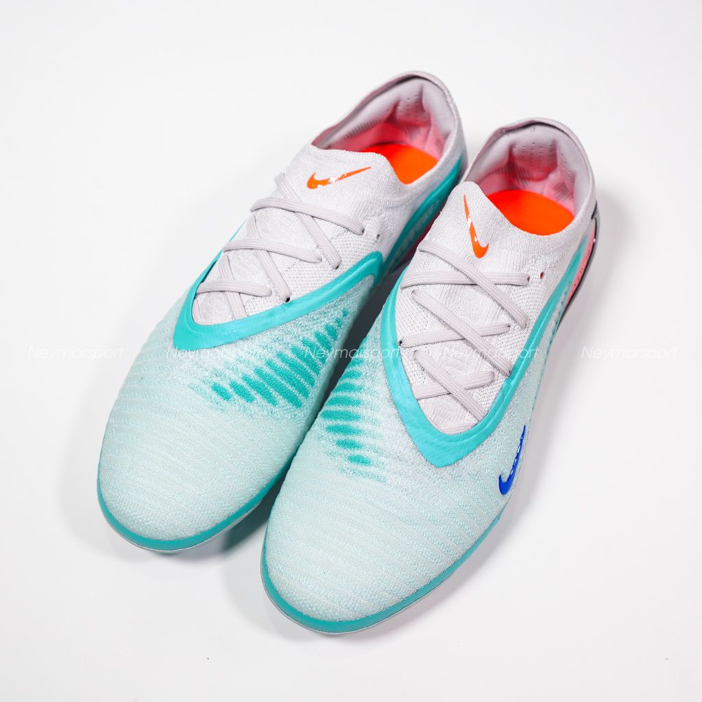 Giày đá bóng cỏ tự nhiên Nike Phantom 6 Elite Low Cut FG United - Pistachio Frost/Hyper Orange IM9604-300