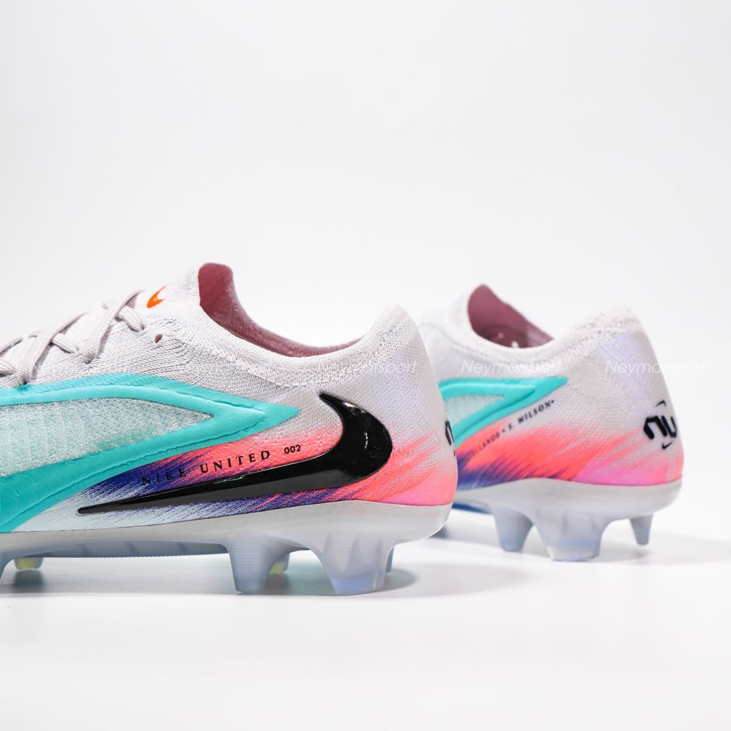 Giày đá bóng cỏ tự nhiên Nike Phantom 6 Elite Low Cut FG United - Pistachio Frost/Hyper Orange IM9604-300