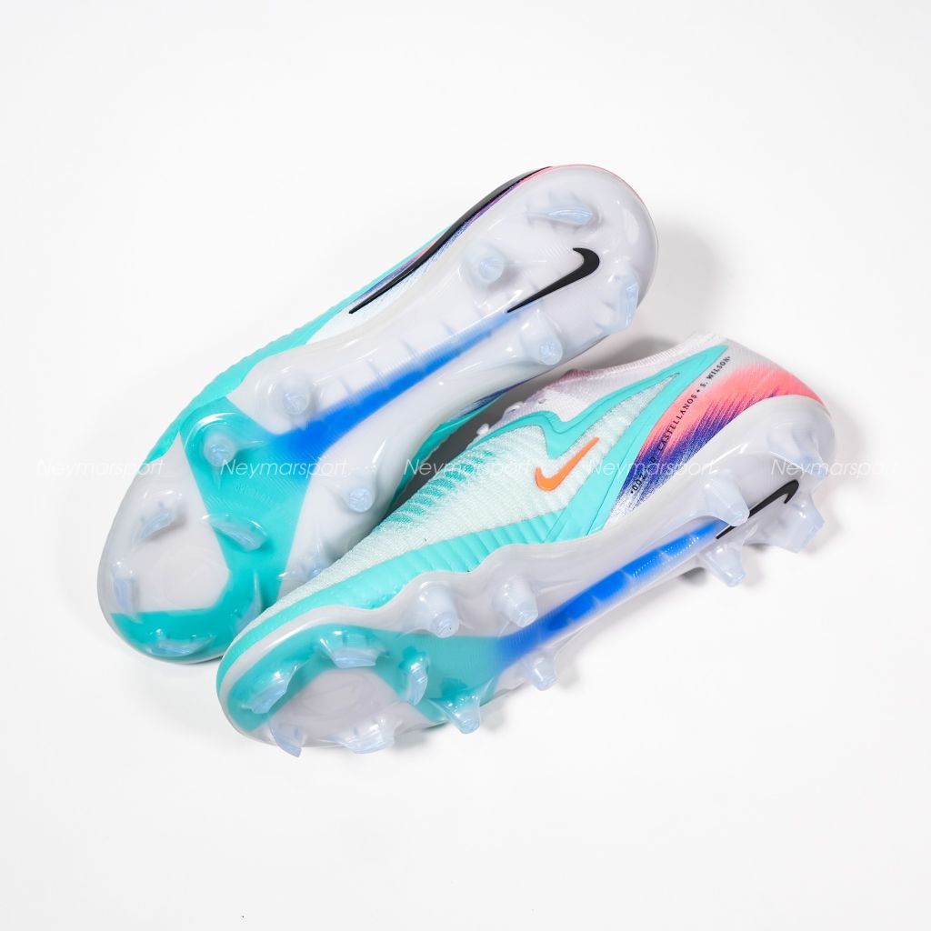 Giày đá bóng cỏ tự nhiên Nike Phantom 6 Elite Low Cut FG United - Pistachio Frost/Hyper Orange IM9604-300