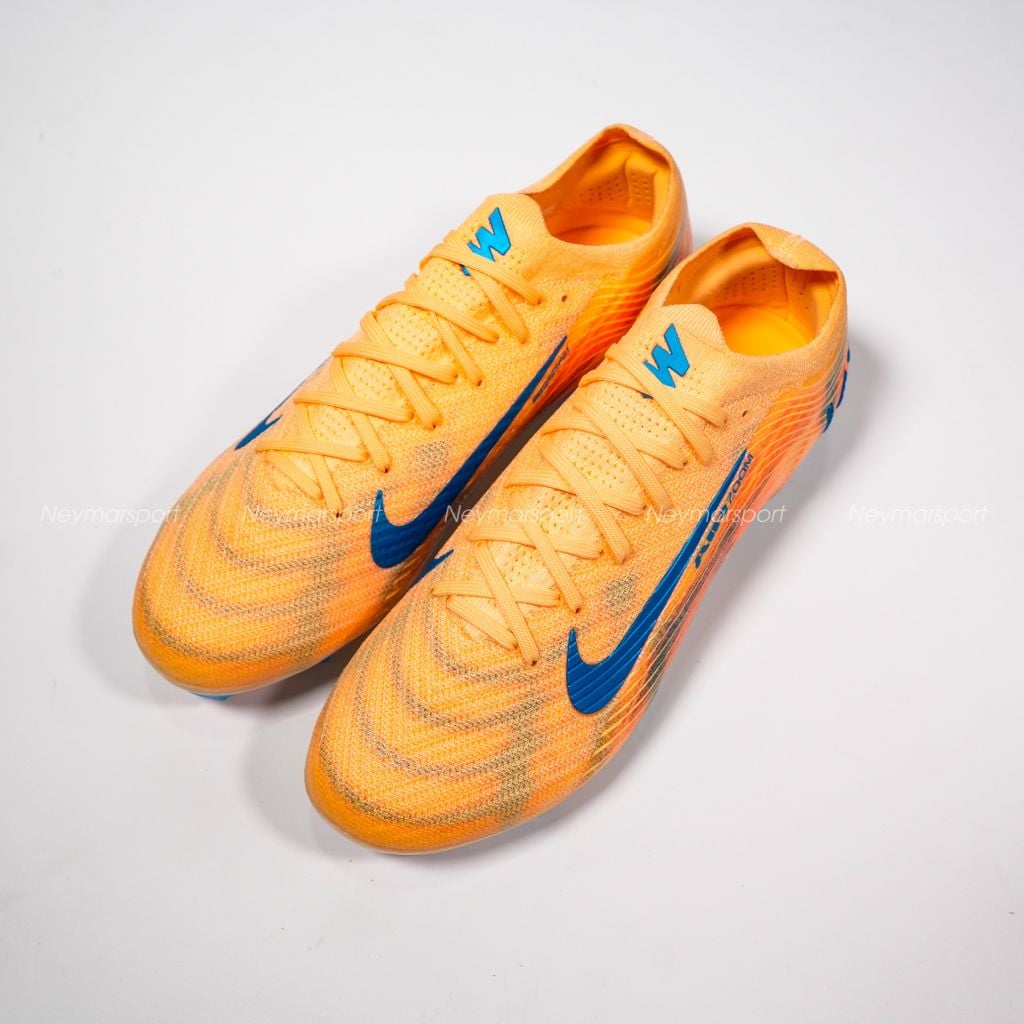 Giày đá bóng cỏ tự nhiên Nike Air Zoom Mercurial Vapor 16 Elite FG Mbappé Personal Edition - Melon Tint/Neo Turquoise/Igloo FQ8683-801