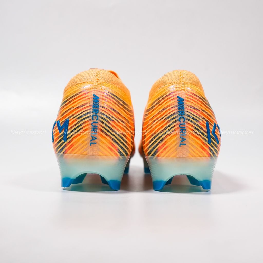Giày đá bóng cỏ tự nhiên Nike Air Zoom Mercurial Vapor 16 Elite FG Mbappé Personal Edition - Melon Tint/Neo Turquoise/Igloo FQ8683-801