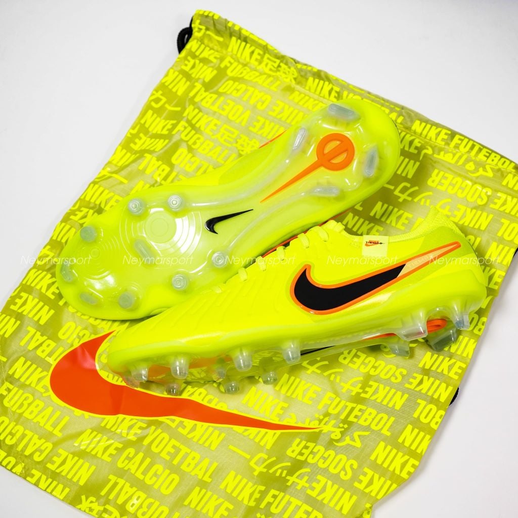 Giày đá bóng cỏ tự nhiên Nike Tiempo Legend 10 Elite FG Max Voltage - Volt/Black DV4328-701