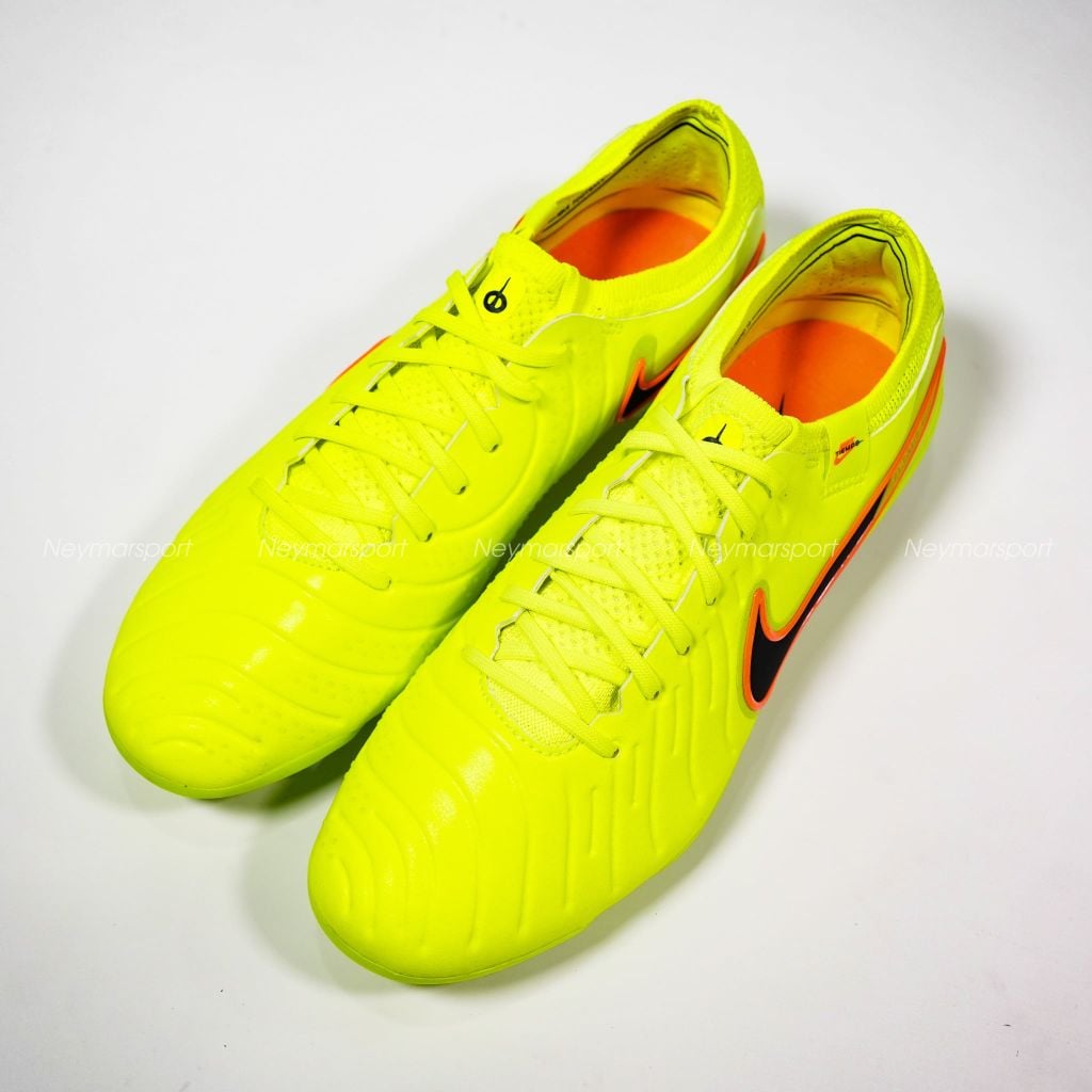 Giày đá bóng cỏ tự nhiên Nike Tiempo Legend 10 Elite FG Max Voltage - Volt/Black DV4328-701