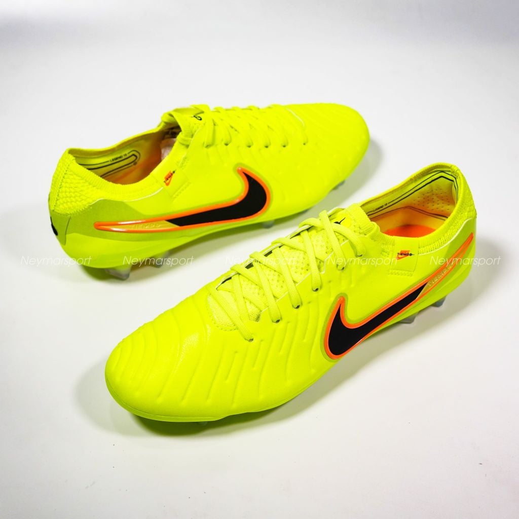 Giày đá bóng cỏ tự nhiên Nike Tiempo Legend 10 Elite FG Max Voltage - Volt/Black DV4328-701