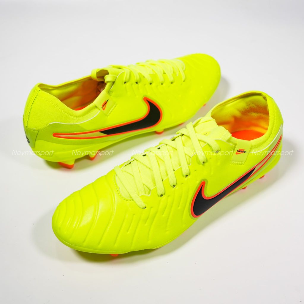 Giày đá bóng cỏ tự nhiên Nike Tiempo Legend 10 Pro FG Max Voltage - Volt/Black DV4333-701