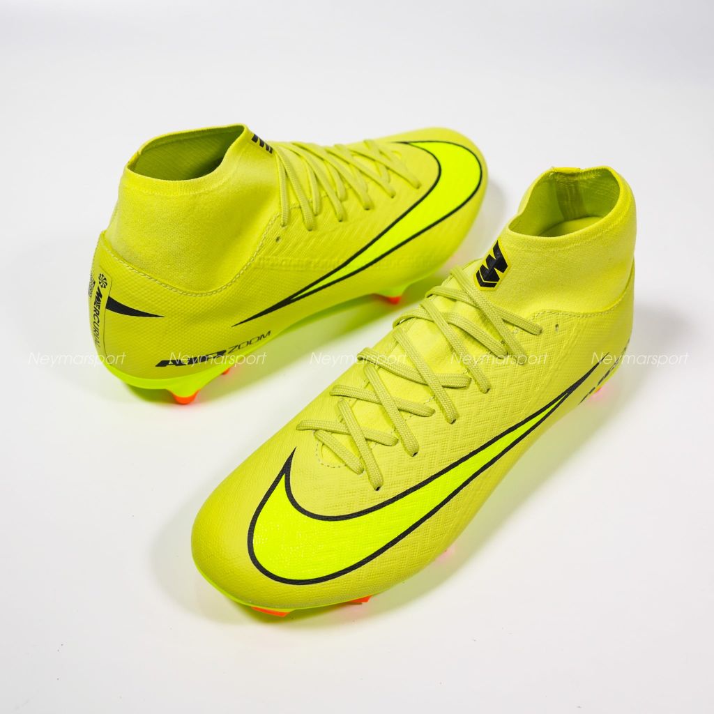 Giày đá bóng cỏ tự nhiên Nike Air Zoom Mercurial Superfly 10 Academy MG Max Voltage - Limelight/Volt/Hyper Crimson FQ1456-300