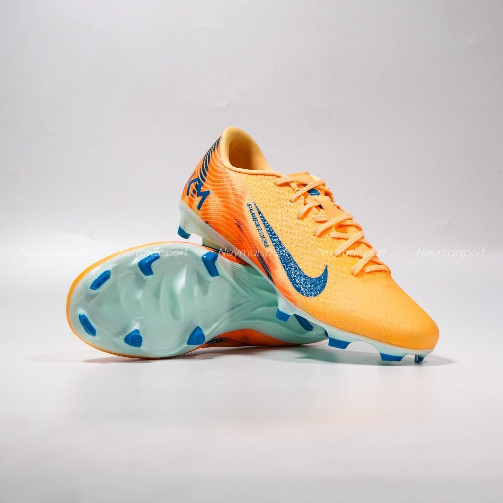 Giày đá bóng cỏ tự nhiên Nike Air Zoom Mercurial Vapor 16 Academy MG Mbappé Personal Edition - Melon Tint/Neo Turquoise/Igloo FQ8377-801