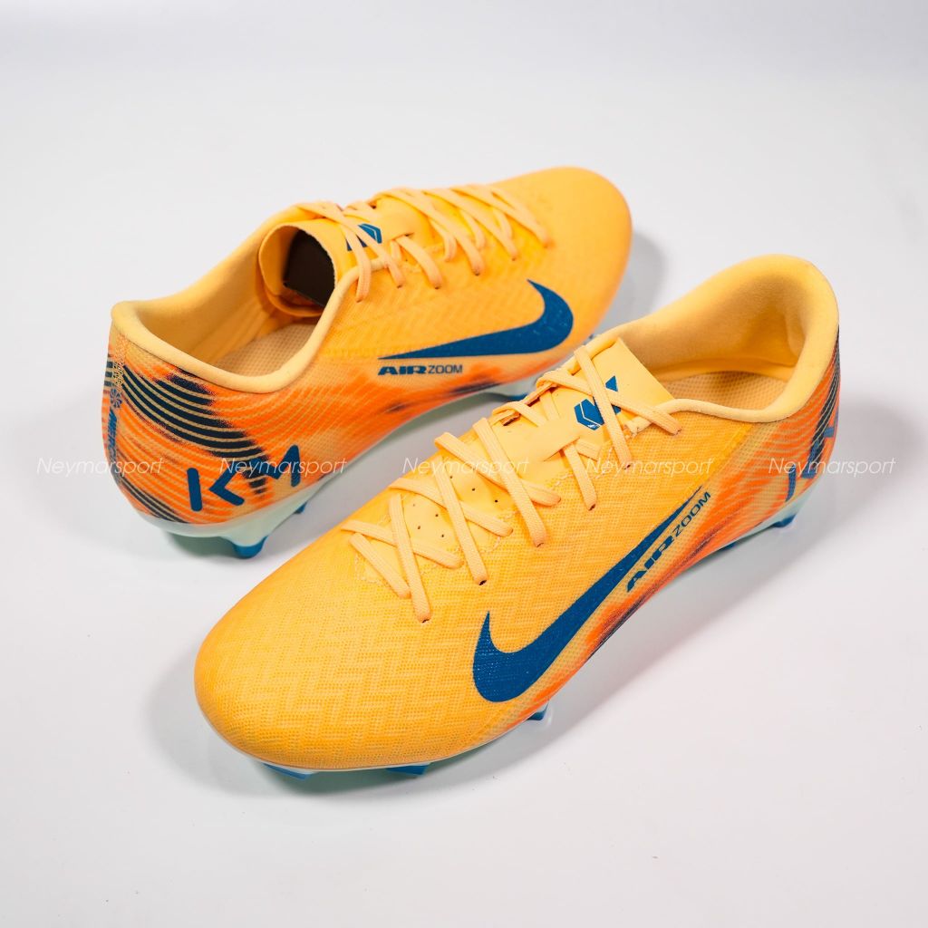 Giày đá bóng cỏ tự nhiên Nike Air Zoom Mercurial Vapor 16 Academy MG Mbappé Personal Edition - Melon Tint/Neo Turquoise/Igloo FQ8377-801