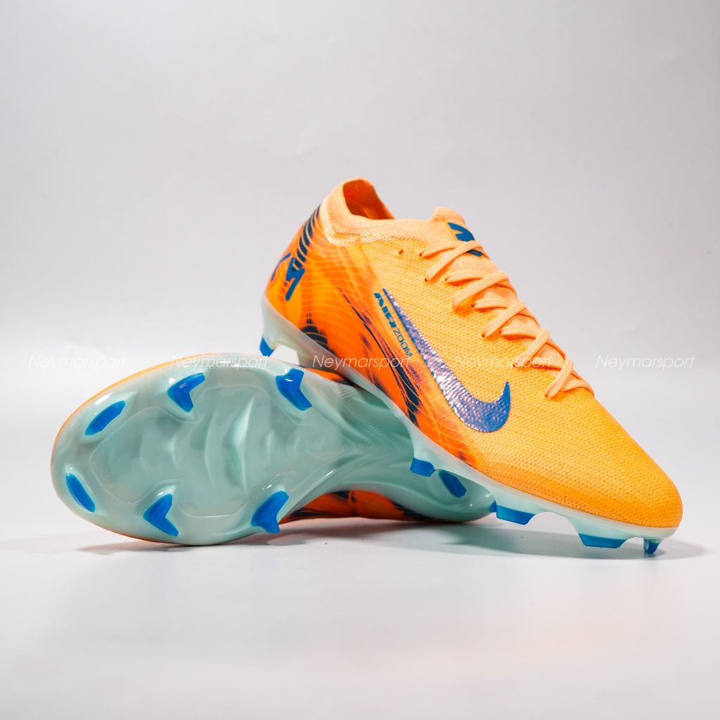 Giày cỏ tự nhiên Nike Air Zoom Mercurial Vapor 16 Pro FG Mbappé Personal Edition - Melon Tint/Neo Turquoise/Igloo FQ8689-801