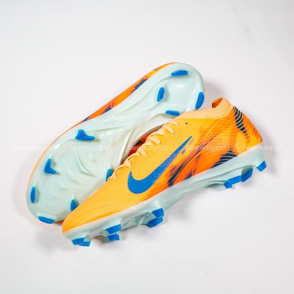 Giày cỏ tự nhiên Nike Air Zoom Mercurial Vapor 16 Pro FG Mbappé Personal Edition - Melon Tint/Neo Turquoise/Igloo FQ8689-801