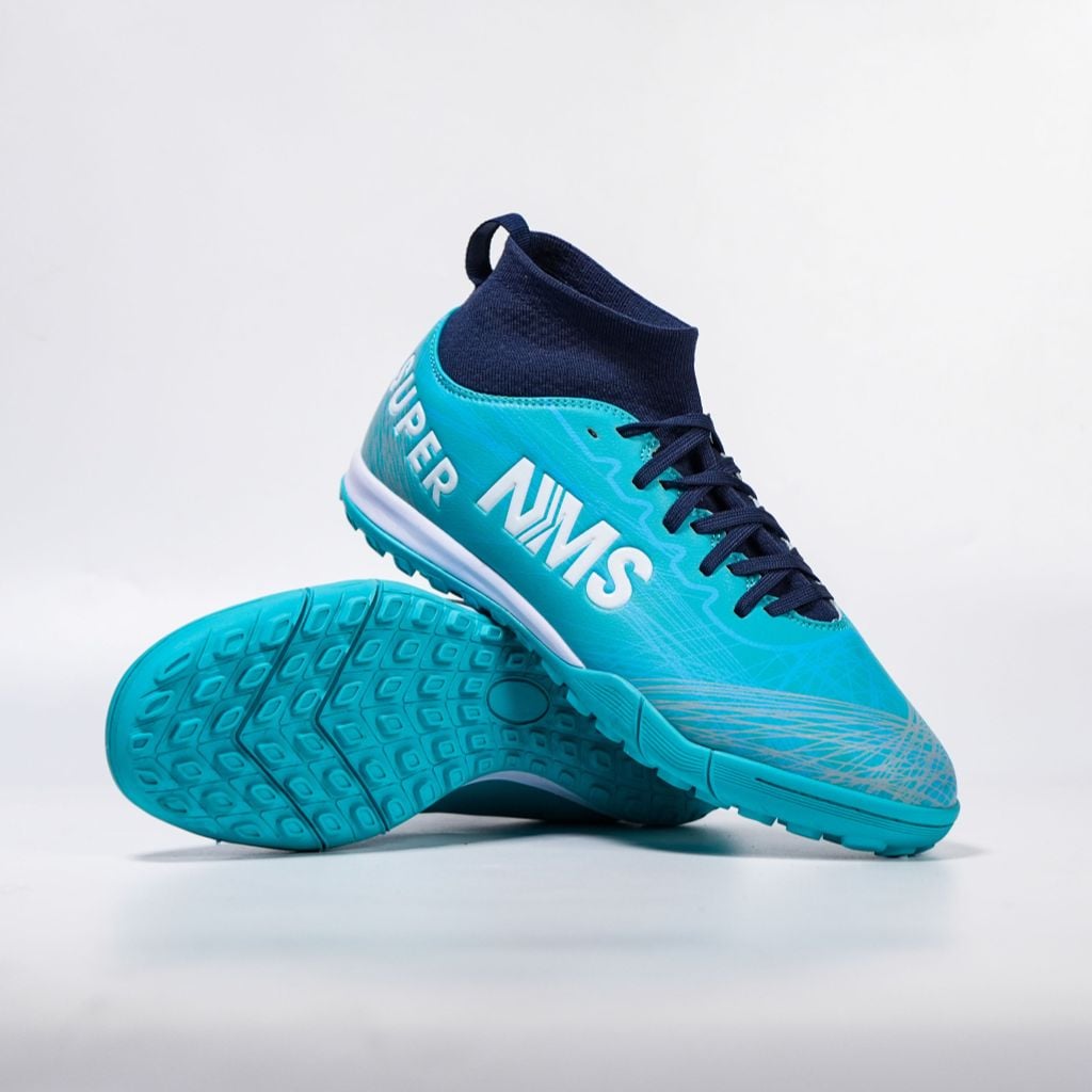 Giày đá bóng cỏ nhân tạo NMS SUPER SPIDER 2.0 TF - Gamma Blue/White SUSPI2400