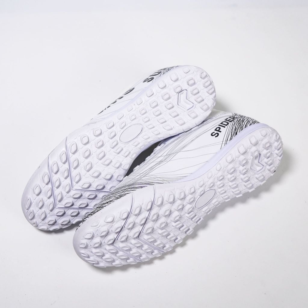 Giày đá bóng cỏ nhân tạo NMS SUPER SPIDER 2.0 TF - White/Silver/Black SUSPI2100