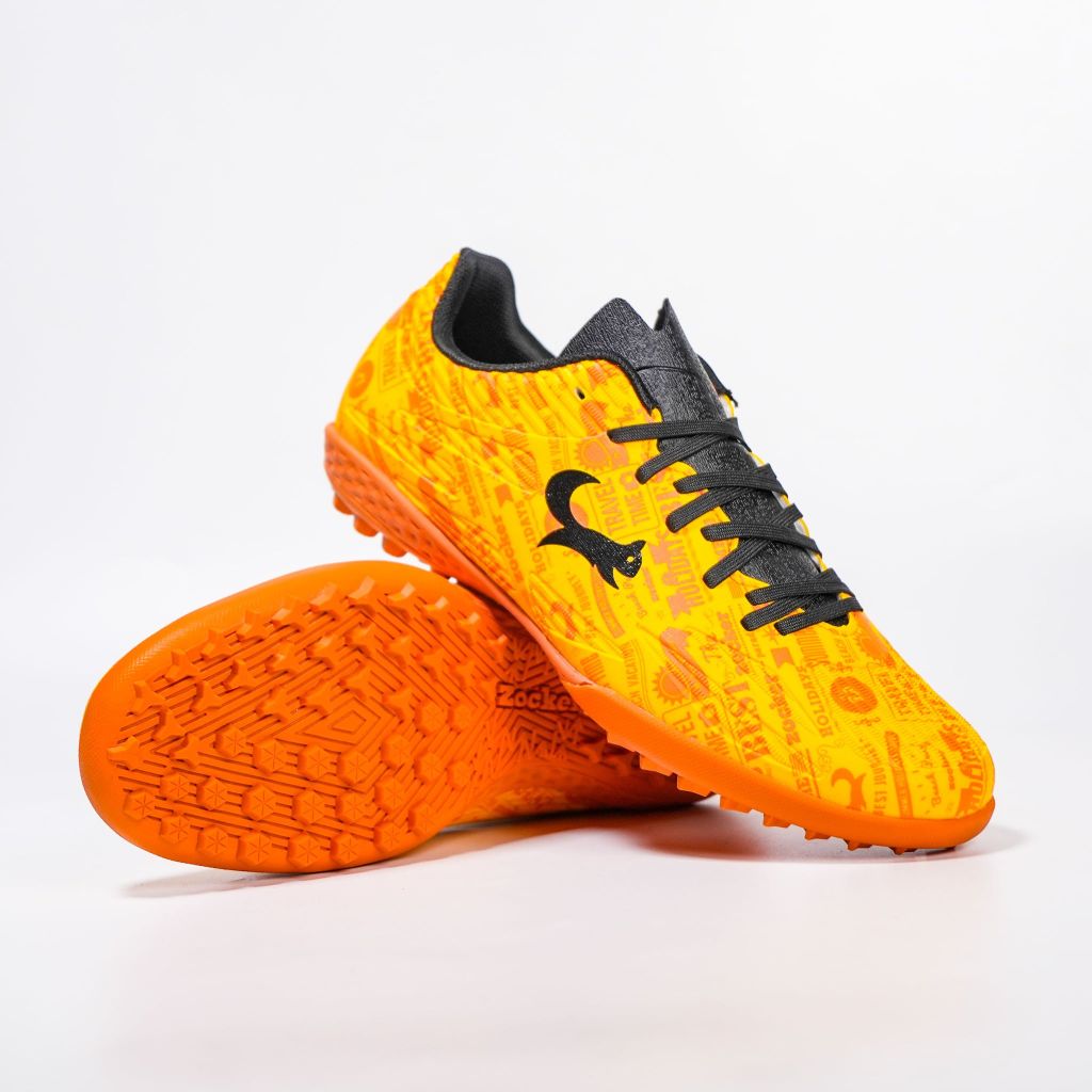 Giày đá bóng cỏ nhân tạo Zocker Winner Energy - Orange/Black SNS-008-OR