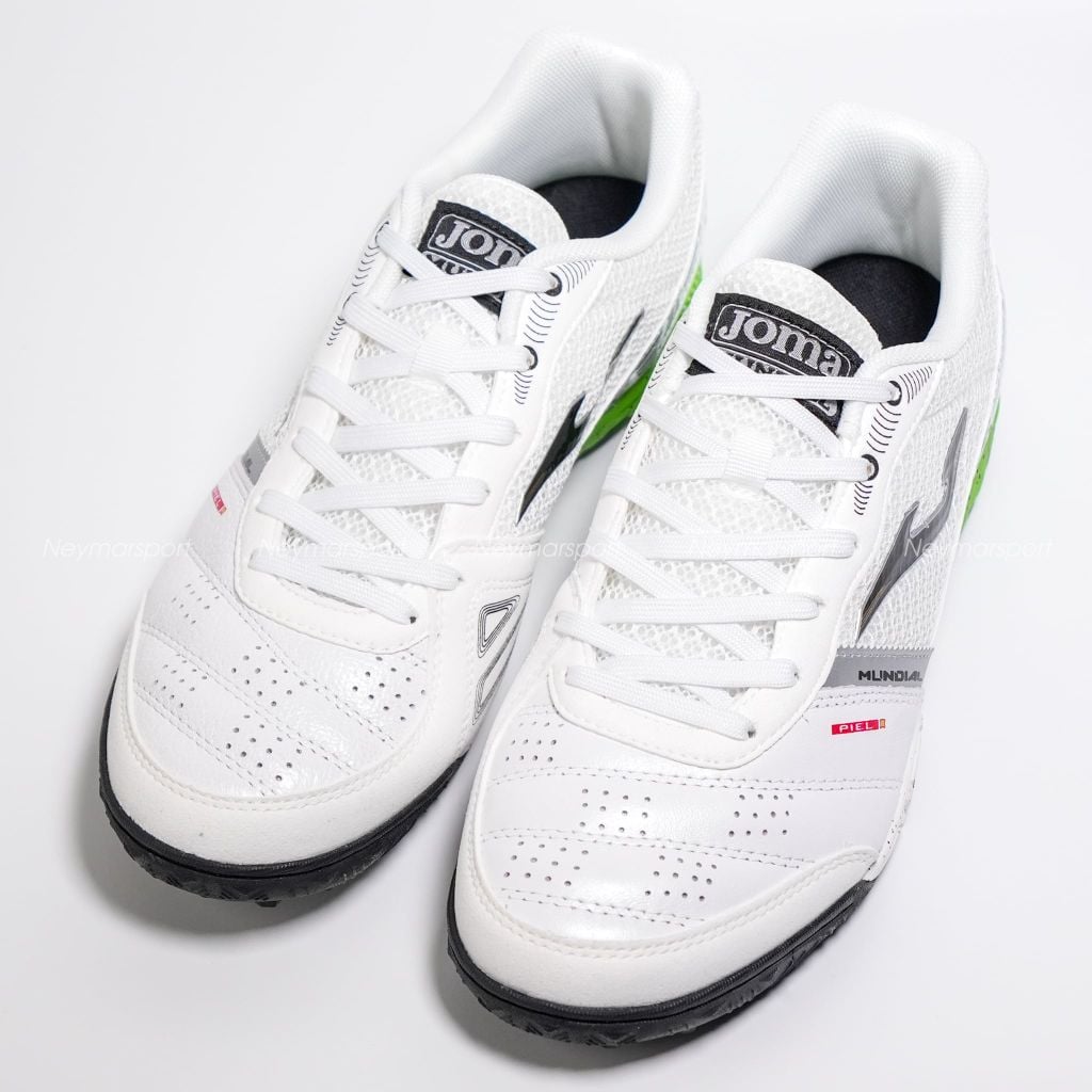Giày đá bóng Cỏ nhân tạo Joma Mundial 2632 TF - White/Black/Neon MUNW2632TF