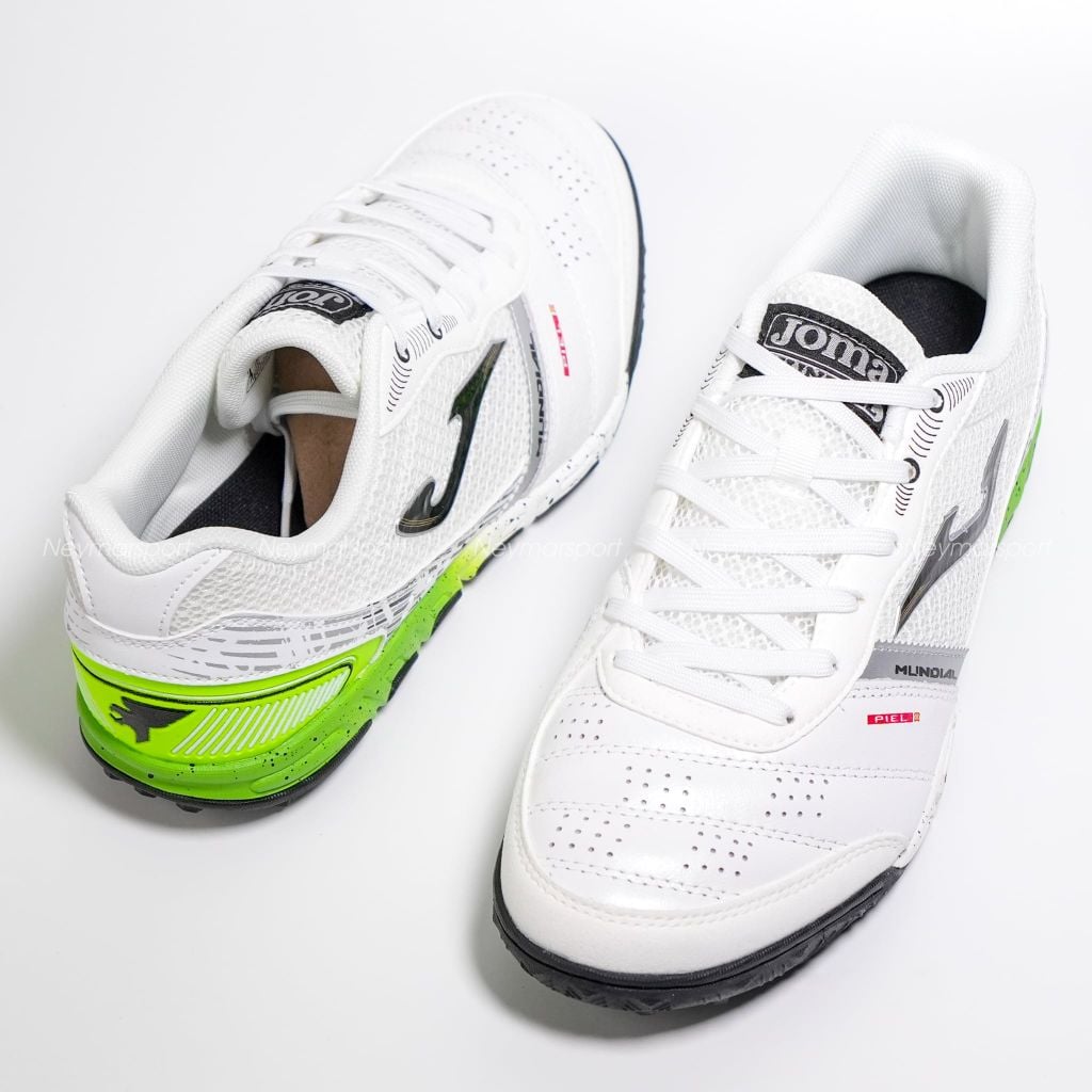 Giày đá bóng Cỏ nhân tạo Joma Mundial 2632 TF - White/Black/Neon MUNW2632TF
