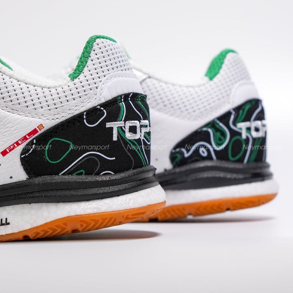 Giày đá bóng Futsal Joma Top Flex Rebound 2632 - White/Black/Green TORW2632IN