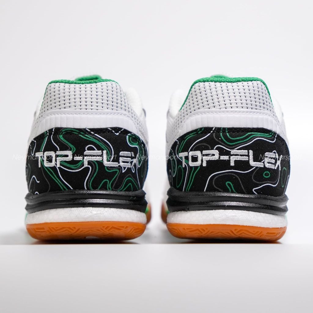 Giày đá bóng Futsal Joma Top Flex Rebound 2632 - White/Black/Green TORW2632IN