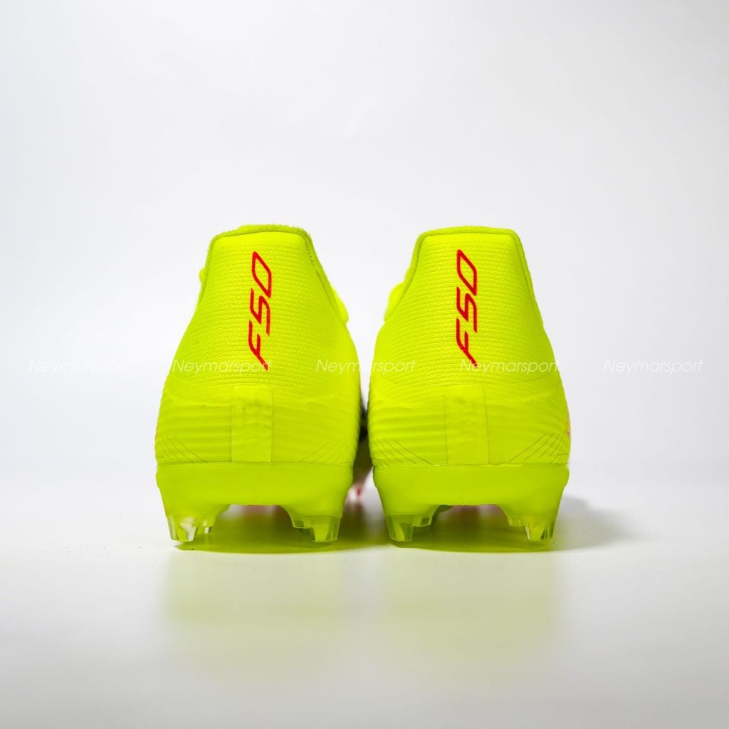 Giày đá bóng cỏ tự nhiên adidas F50 League FG Born For Goals - Core Black/Iron Metallic/Lucid Lemon JR8995