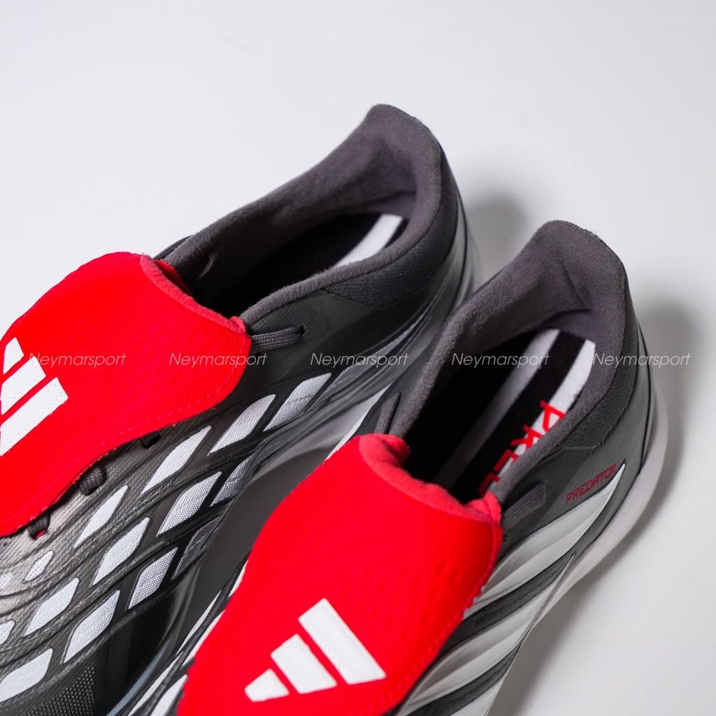 Giày đá bóng cỏ nhân tạo adidas Predator Pro Fold-over Tongue TF Finishers Steel - Iron Metal/Footwear White/Lucid Red JR7864
