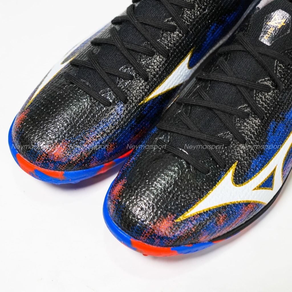 Giày đá bóng cỏ nhân tạo Mizuno Alpha III Elite TF Teaser - Pulse Black/Ancient Water/White P1GD266201