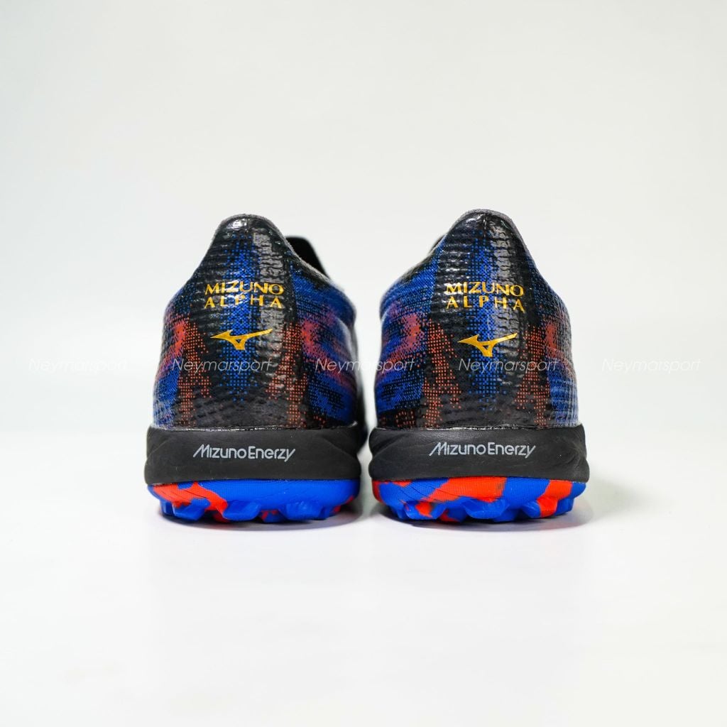 Giày đá bóng cỏ nhân tạo Mizuno Alpha III Elite TF Teaser - Pulse Black/Ancient Water/White P1GD266201