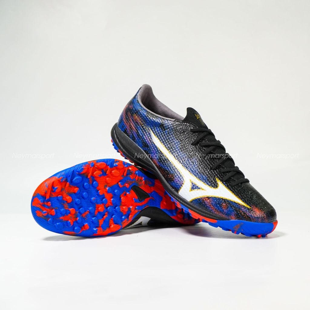 Giày đá bóng cỏ nhân tạo Mizuno Alpha III Elite TF Teaser - Pulse Black/Ancient Water/White P1GD266201