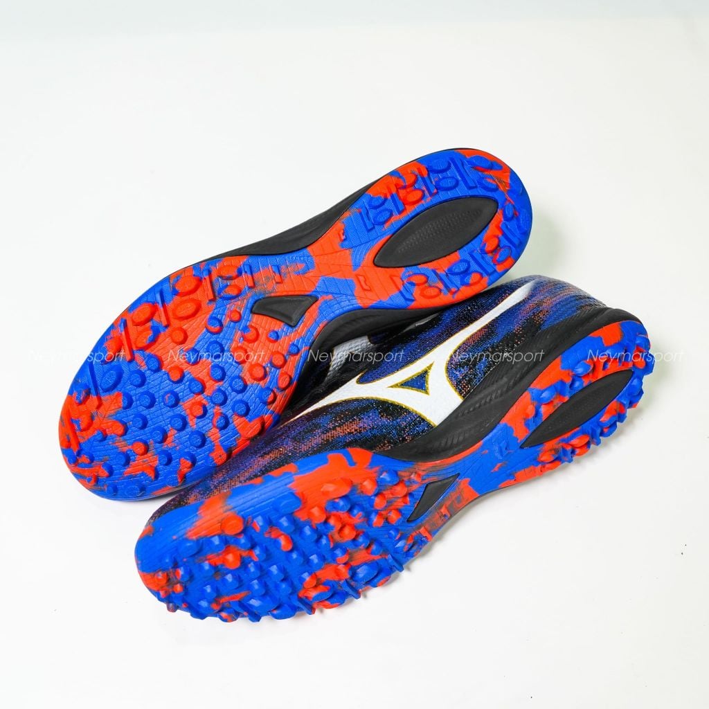 Giày đá bóng cỏ nhân tạo Mizuno Alpha III Elite TF Teaser - Pulse Black/Ancient Water/White P1GD266201