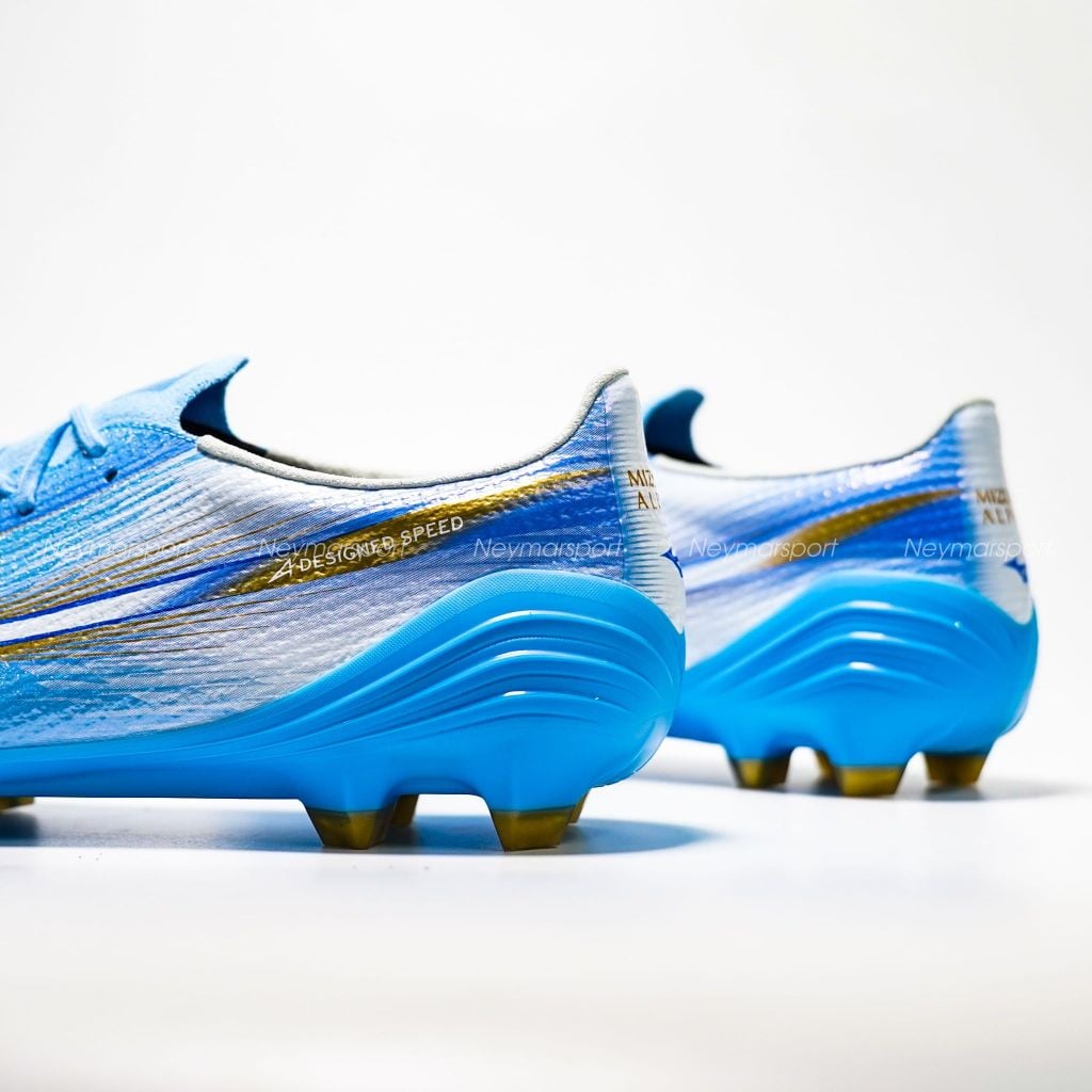 Giày đá bóng cỏ tự nhiên Mizuno Alpha III MADE IN JAPAN FG Unity Sky - Blue/White P1GA266025