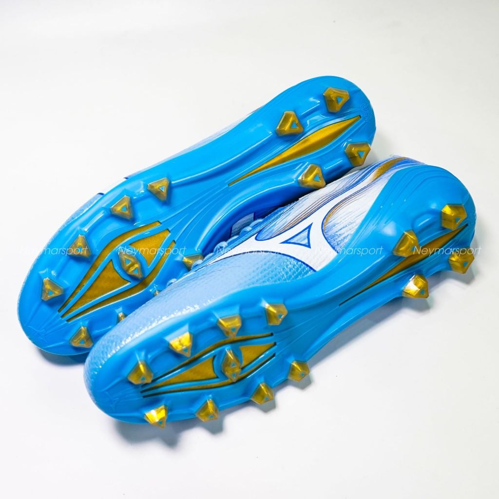 Giày đá bóng cỏ tự nhiên Mizuno Alpha III MADE IN JAPAN FG Unity Sky - Blue/White P1GA266025