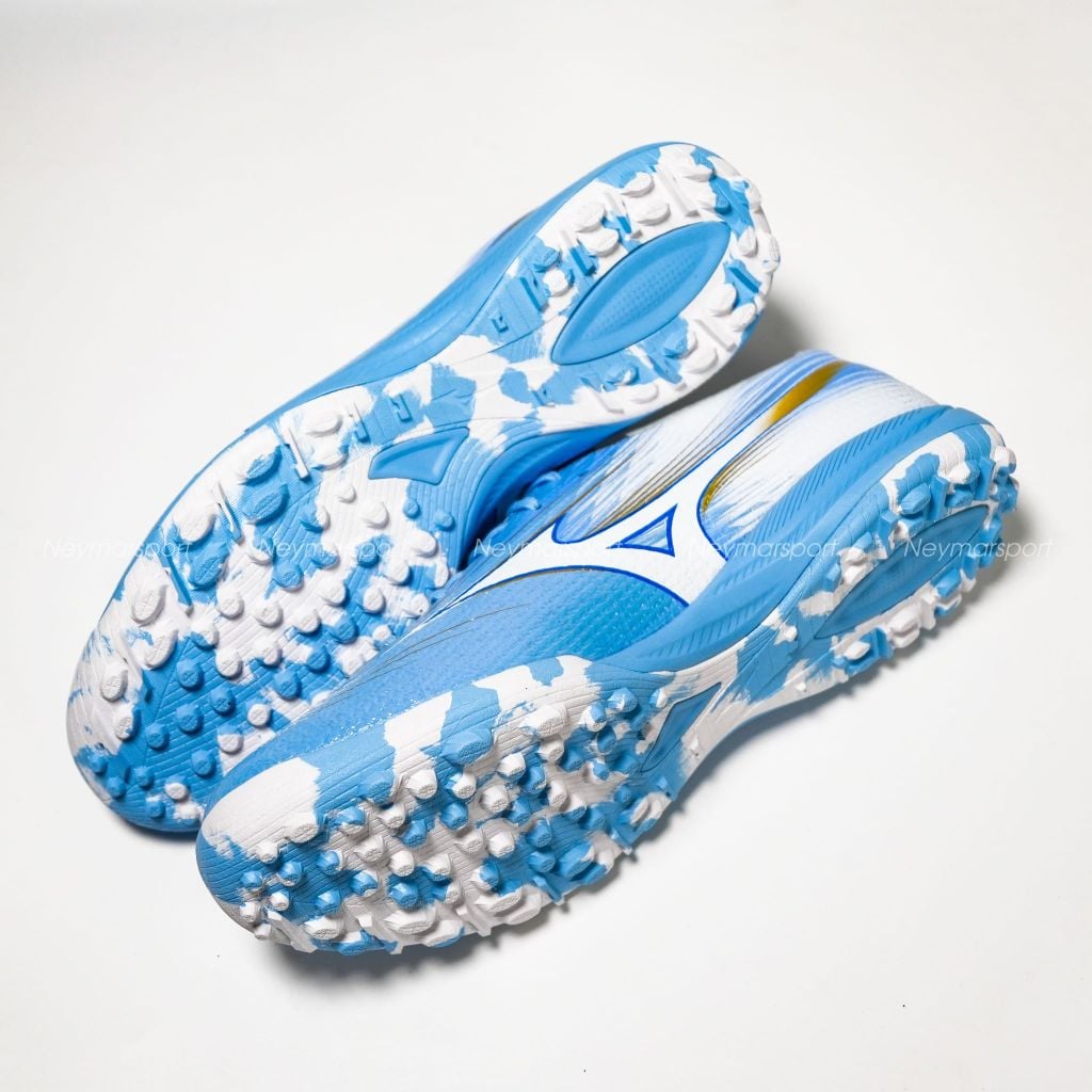 Giày đá bóng cỏ nhân tạo Mizuno Alpha III Elite AS TF Unity Sky - Blue/White P1GD266225